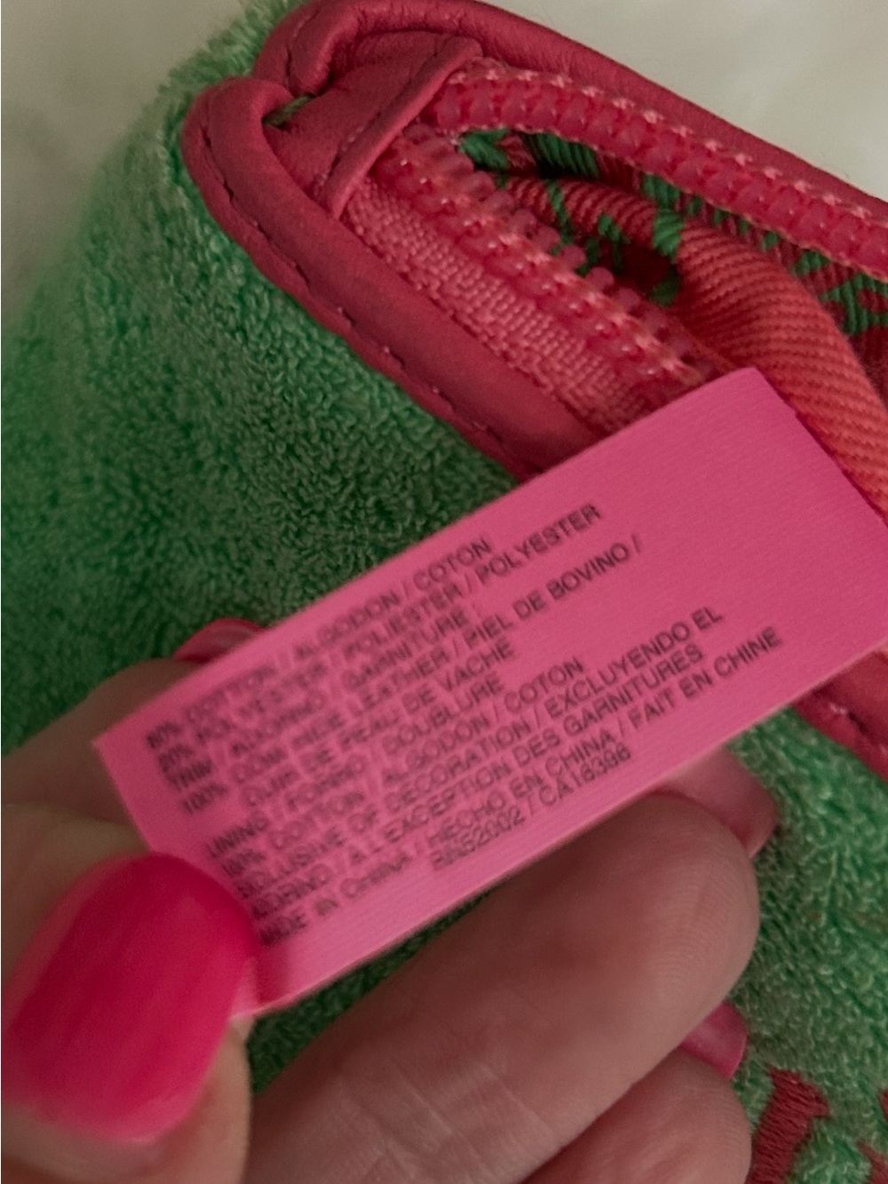 Rare Y2K Vintage 2006 Juicy Royal Couture Watermelon Green Pink Cosmetic Bag - Picture 14 of 15